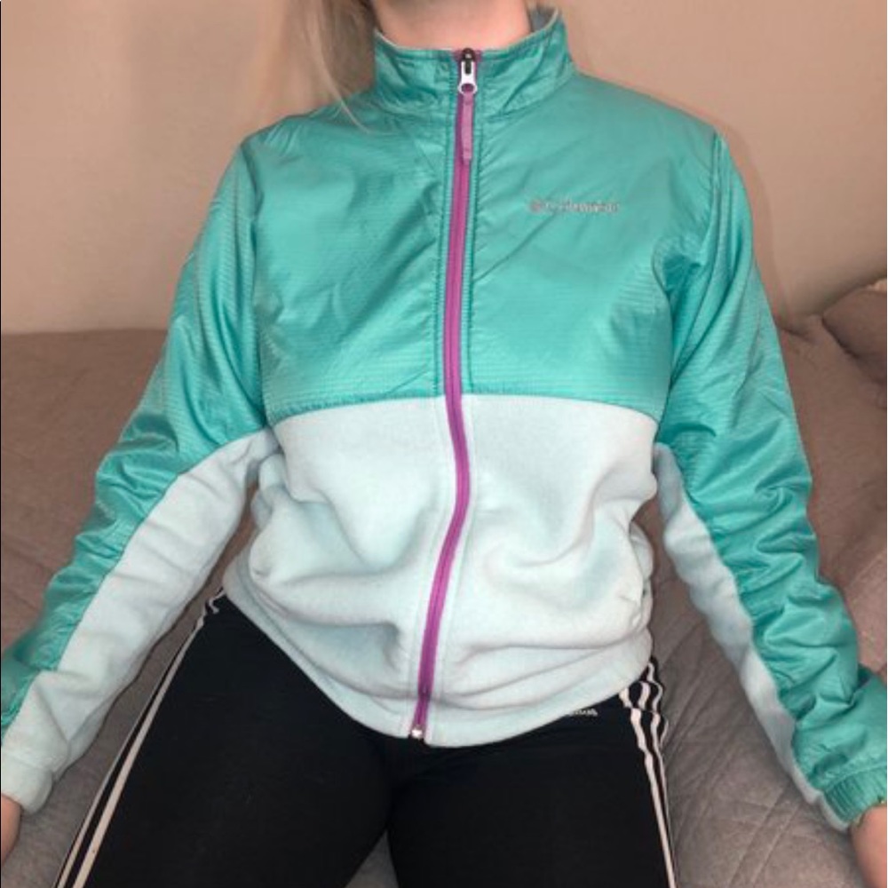 Teal and Pink Columbia Jacket